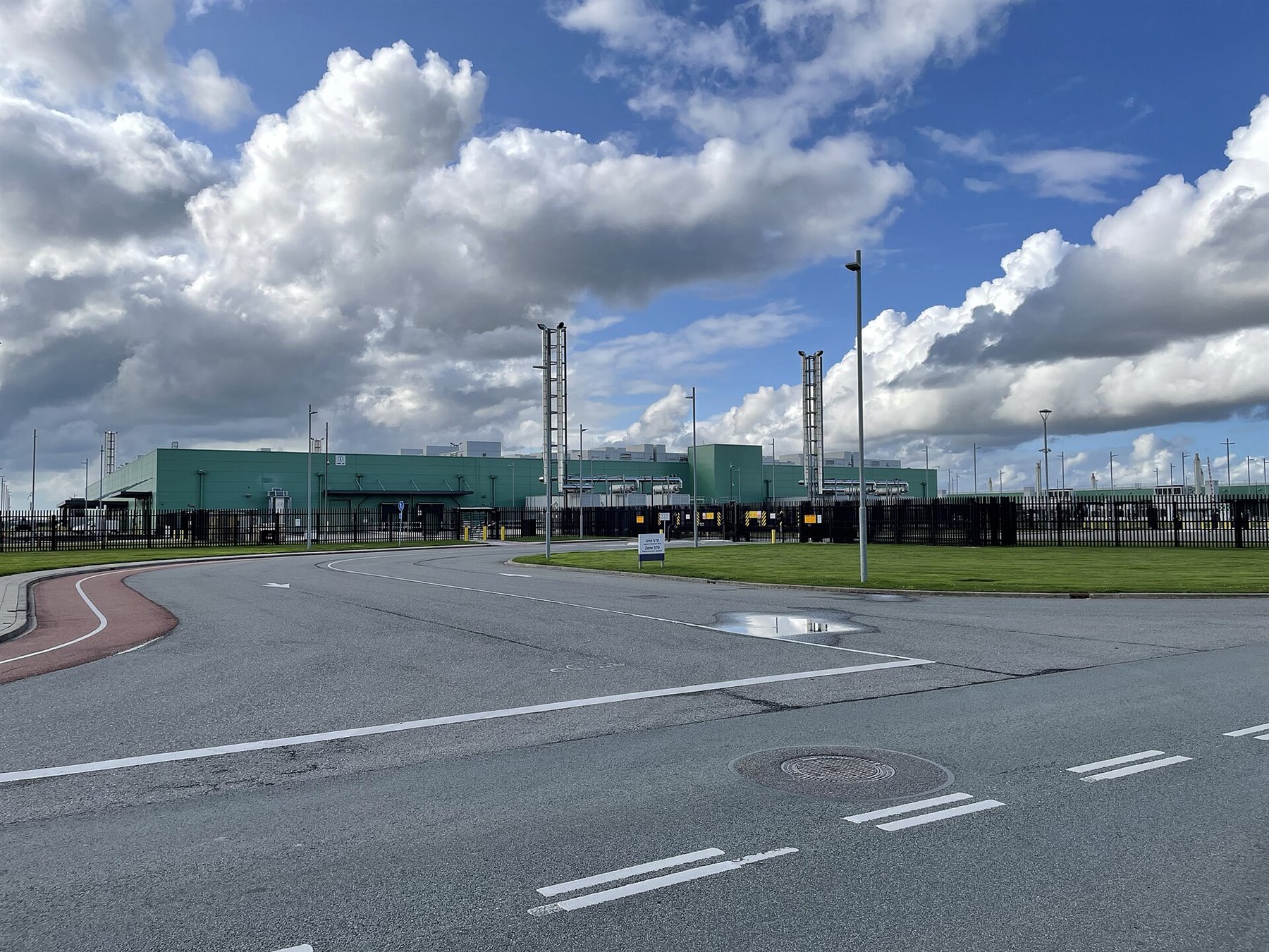 Large data center campus, representing the geography of compute infrastructure and power access.