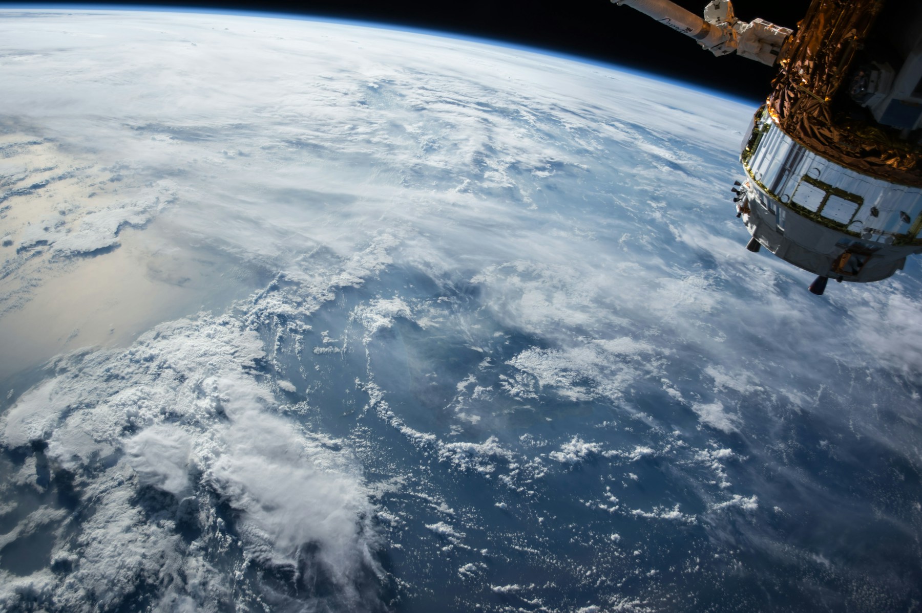 Earth seen from orbit representing satellite data and orbital intelligence platforms.